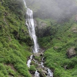 Waterfall during treks
